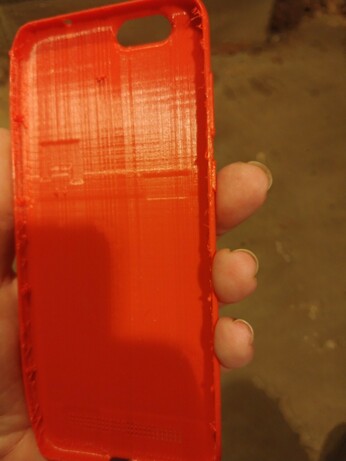Inside of back cover with most of the support plastic removed