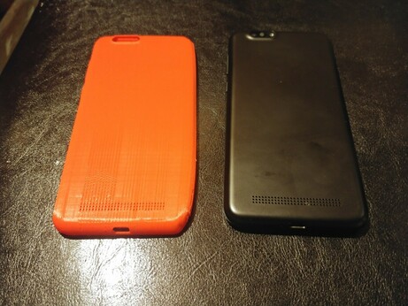 Printed back and actual back, side by side