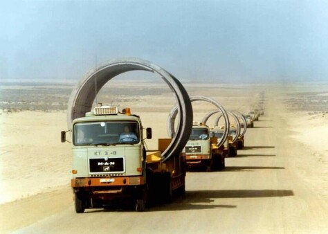 Construction of Libya's man-made river