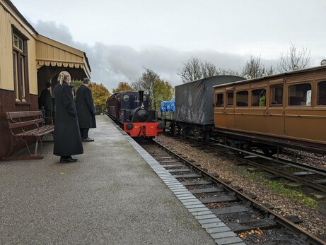 Choo choo! The little loco at the Mid Suffolk Light Railway