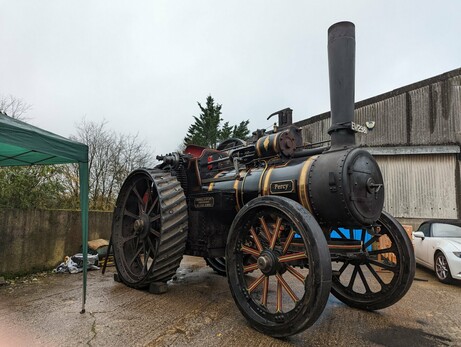 A wonderful traction engine on display, 100 years old this year