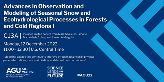 Advances in Observation and Modeling of Seasonal Snow and Ecohydrological Processes in Forests and Cold Regions |