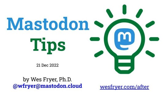 Mastodon Tips (video thumbnail)