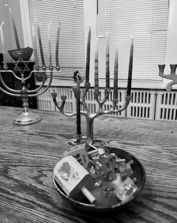 Our menorahs, our blinds drawn