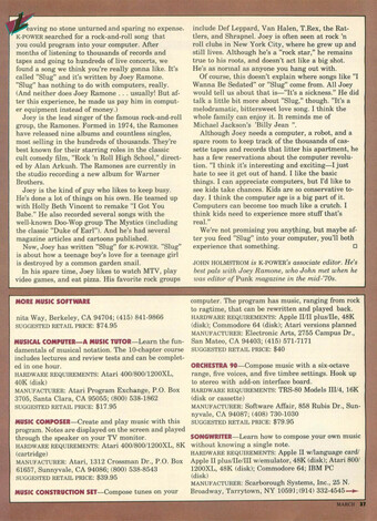 article about Joey Ramone in K-Power