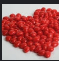 Cinnamon heart candy