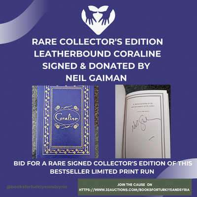 Picture of the edition  of Coraline signed by me.