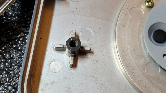 Repaired screw post, slightly Shiney as the glue has not fully evaporated