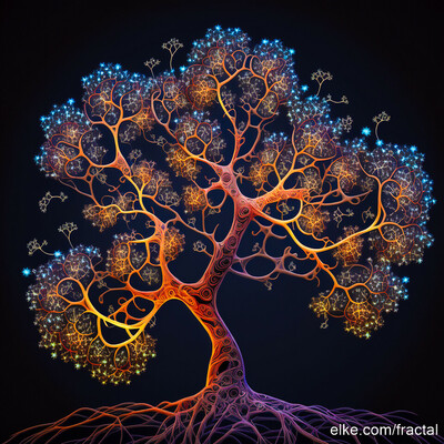 Fractal Tree; beautiful and complex Math Art