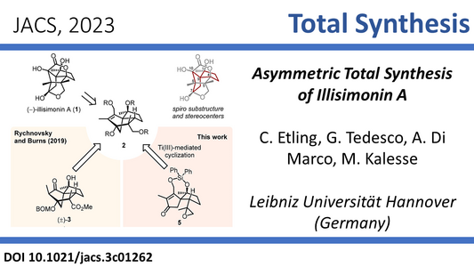Abstract picture showing the polycyclic structure of illisimonin and the synthetic access.