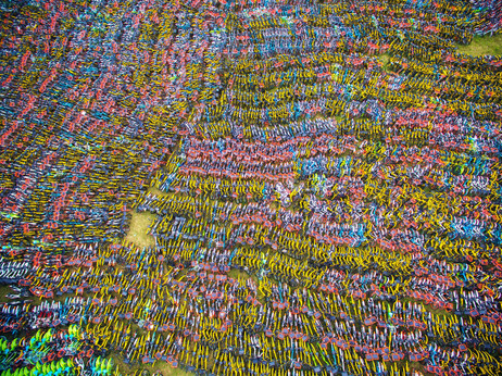 Massive bike graveyards