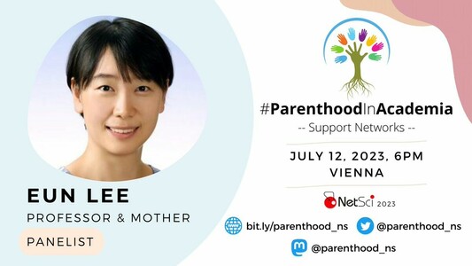 Eun Lee's headshot. She is an assistant professor at Pukyong National University in Korea. Eun is the 3rd special guest at the panel discussion in "parenthood in academia" at netsci 2023 in Vienna.
