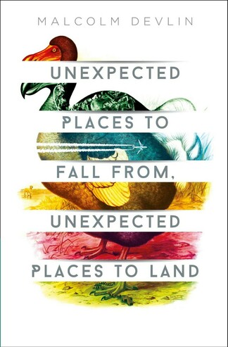 The cover of UNEXPECTED PLACES TO FALL FROM, UNEXPECTED PLACES TO LAND by Malcolm Devlin