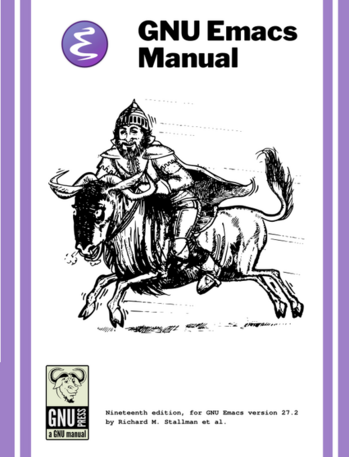 Image of "GNU Emacs Manual."