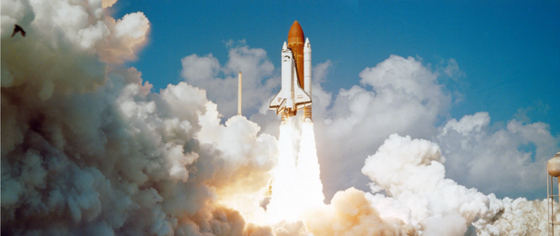 Space Shuttle, launching. I grew up with rockets and then there were Space Shuttles, and Space Shuttles were amazing, but then one day...