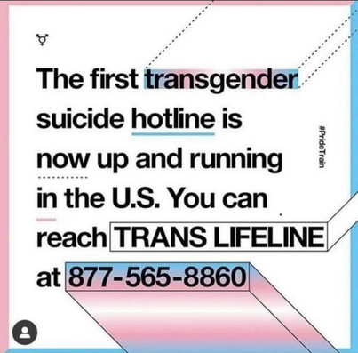 First transgender suicide hotline - trans lifeline