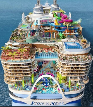 Stupid design for stupid cruise ship that can fit 10,000 stupid people.