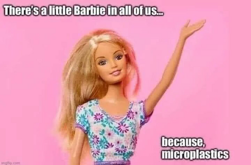 There’s a little barbie in all of us… because, micro plastics.