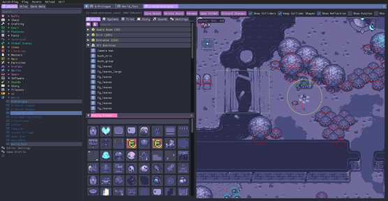 screenshot of the game engine
