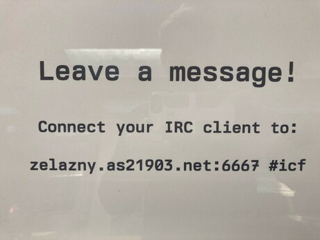 Information about connecting to zelazny.as21903.net:6667 #icf