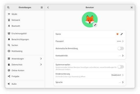 A screenshot of the successfully created user.