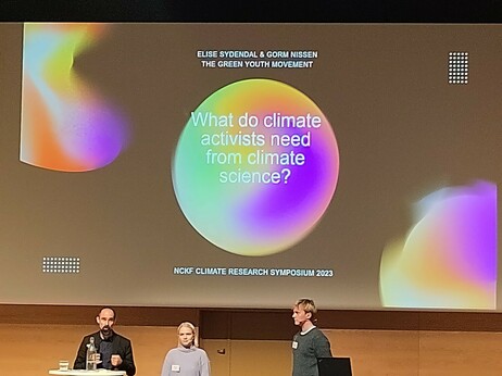 Slide titled what do climate activists need from climate science