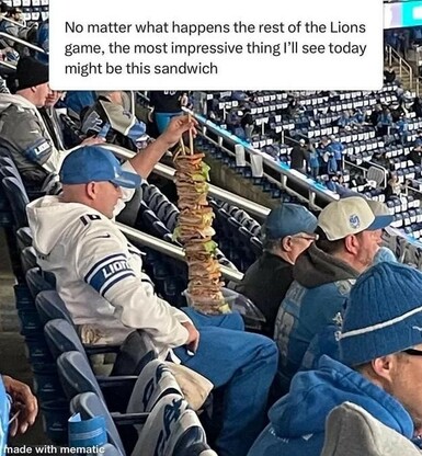 A seriously impressive stacked sandwich