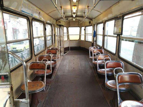 Innenansicht des Stanga-Wagens.