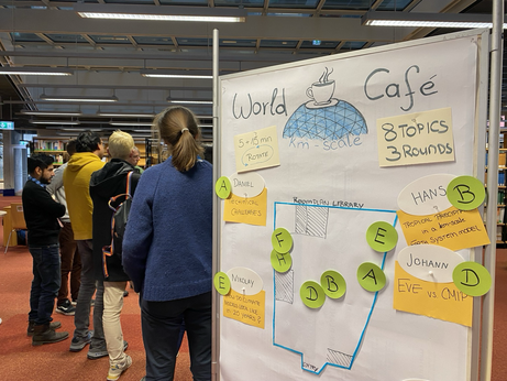 World Café dynamic at the MPI building.