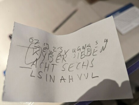 Ciphertext: 071923-EWXVUGN-SULSINAHVVL
Plaintext: KYBERSIEBENACHTSECHS