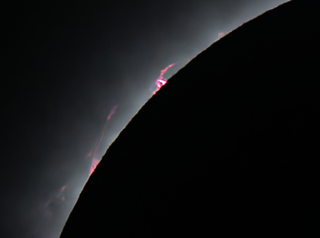 Close-up of prominences.