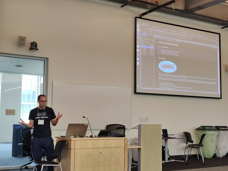 JP presenting his tutorial on accessing ICESat-2 data!
