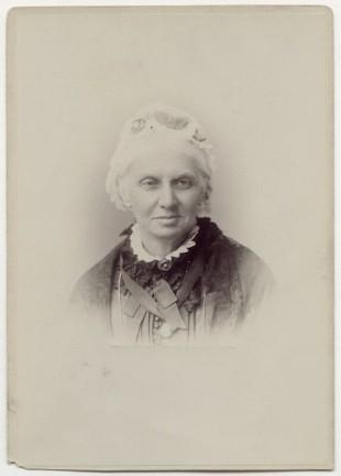 Anne Clough, Mistress of Newnham and President of the Association of Women Teachers. Albumen cabinet card by an unknown photographer, 1880–1892. © National Portrait Gallery, London. Reproduced under a Creative Commons Attribution-NonCommercial-NoDerivs 3.0 Unported (CC BY-NC-ND 3.0) licence