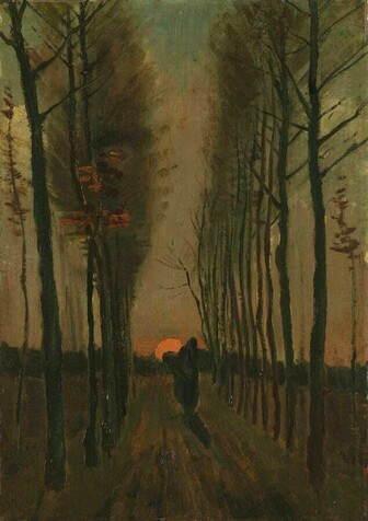 Vincent van Gogh, Lane of Poplars at Sunset (1884). Photo courtesy of Kröller-Müller Museum.