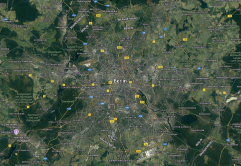Optical image of Berlin (copyright Google)