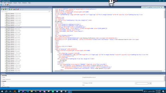 Jetbrains dotPeek viewing one of the dlls for the Google Desktop
