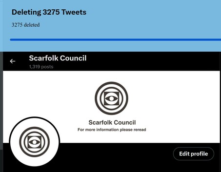 Screengrab: All Scarfolk tweets deleted