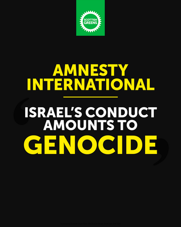 Amnesty International: "Israel's conduct amounts to genocide"