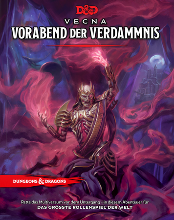 Vecna, ein Lich, umwabert von lilafarbenem Nebel