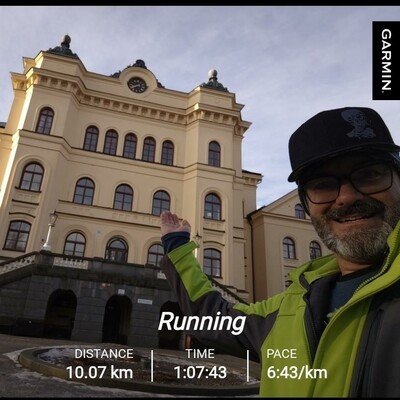 selfie and running data