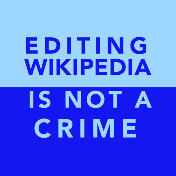 Editing Wikipedia is not a crime