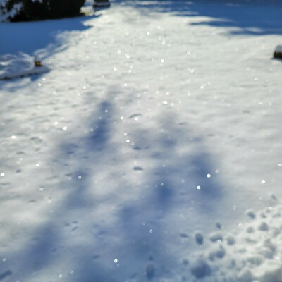 Glitzernden Schnee