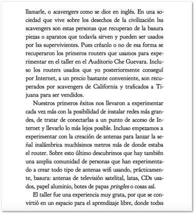 pagina 77 del libro: Muestra Libre. Reflexiones sobre Piratería, Software Libre y Diseño – Guadalupe Rivera
https://edicioneslasocial.wordpress.com/wp-content/uploads/2017/02/muestra-libre-web.pdf