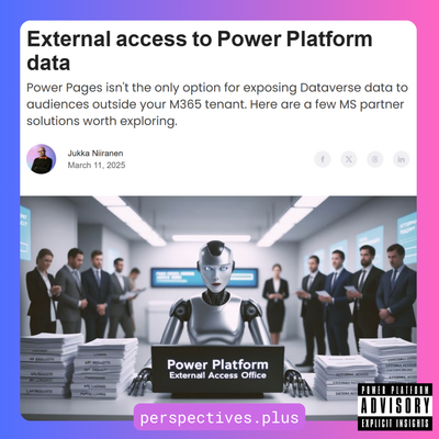 External access to Power Platform data

Power Pages isn't the only option for exposing Dataverse data to audiences outside your M365 tenant. Here are a few MS partner solutions worth exploring.