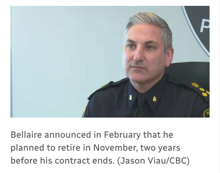 Bellaire announced in February that he
planned to retire in November, two years
before his contract ends. (Jason Viau/CBC)