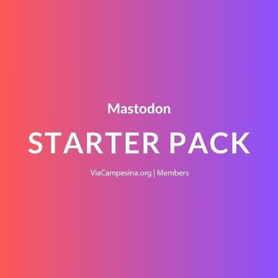 👍 Like / Share / Follow ⤵️
➡️ Mastodon Starter Pack : https://LeMAP.be/mstdn - https://friendica.world/display/84b6ef2b-8767-e42c-b071-984736437594
La Via Campesina (LVC) Official Website (EN/ES/FR): ‪https://viacampesina.org
LVC Official Newsletter (EN/ES/FR): ‪https://ee.forms.viacampesina.org/single/8ceddd04532da071e3522829333b1e72
LVC Official Telegram Channel : https://t.me/LVCstruggles
LVC Members List : ‪https://viacampesina.org/en/members-list
ECVC Members List : ‪https://www.eurovia.org/about-us

#ViaCampesina #LaViaCampesina #StarterPack #ViaCampesinaStarterPack #JoinMastodon 
https://mastodon.social/@ViaCampesina/113873579886530776