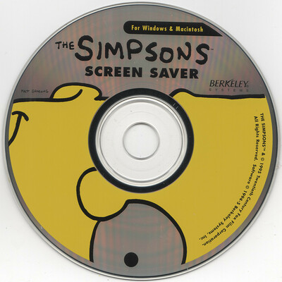 After Dark 3.05 - The Simpsons Screen Saver, CD-ROM