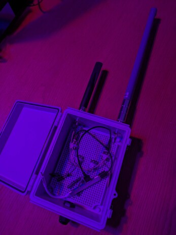Box open with four Seeed Studio XIAO ESP32S3 & Wio-SX1262