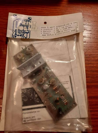 Stentor small transmitter kit from the Netherlands, popular with pirates across Northern Europe during 1980s
