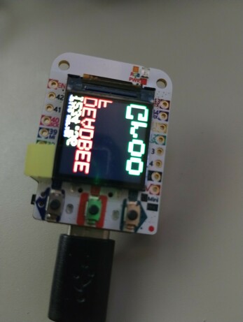 Wemos ESP32S3 pro mini board showing the font flipped, and maybe upside down, very weird.